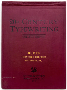 20th Century Typewriting: College Edition