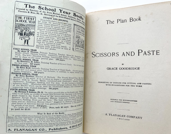 The Plan Book with Scissors and Paste