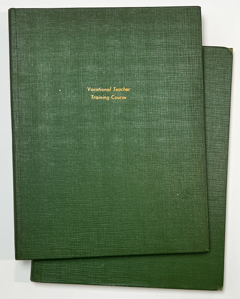 Vocational Teacher Training Course 1928-29 Commercial Printing Trade [2 volumes lesson plans, worsheets, notes on pedagogy]
