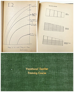 Vocational Teacher Training Course 1928-29 Commercial Printing Trade [2 volumes lesson plans, worsheets, notes on pedagogy]