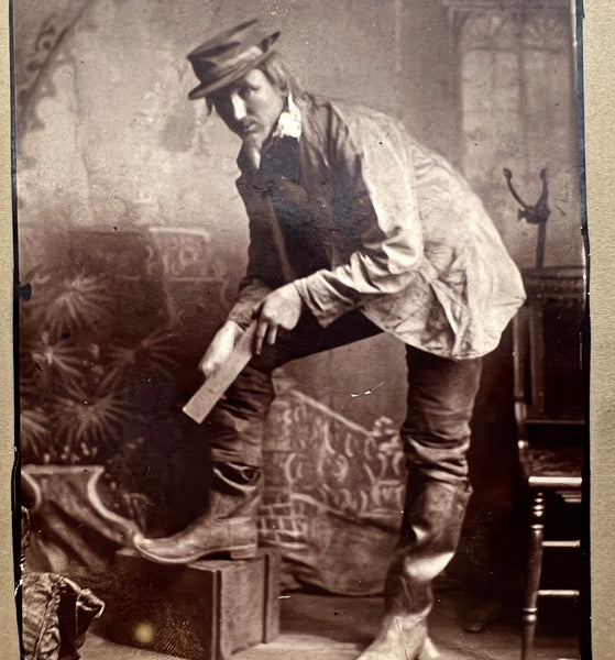 Photograph of an Actor in Boots (Cabinet Card)