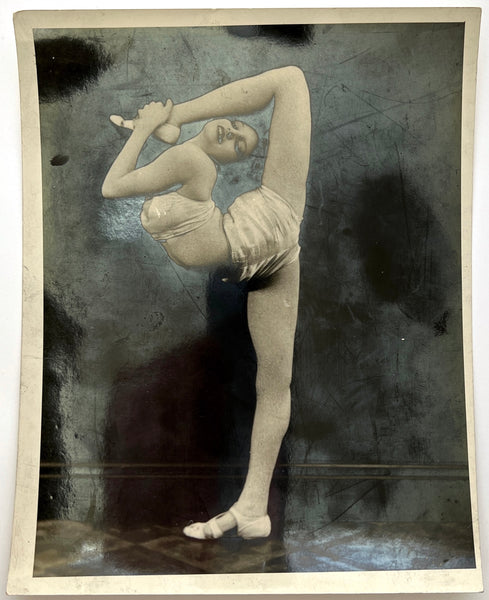 Photograph of a Young Female Performer (dancer, acrobat, contortionist)