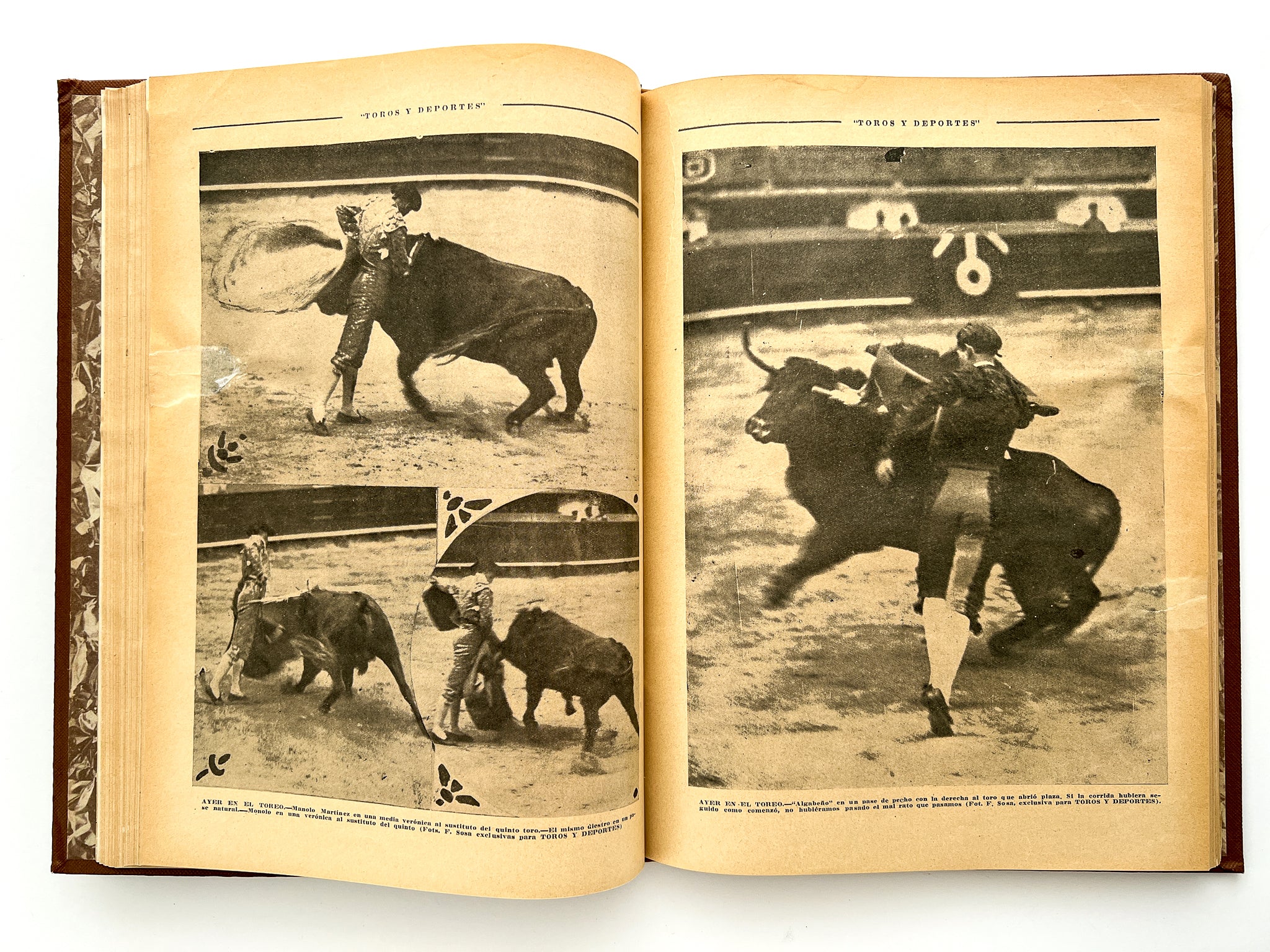 Toros y Deportes (El Universal Taurino) Bound volume of 6 issues: Tomo –  Haec City / Also Books