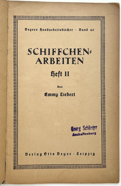 Schiffchen-Arbeiten Heft II.