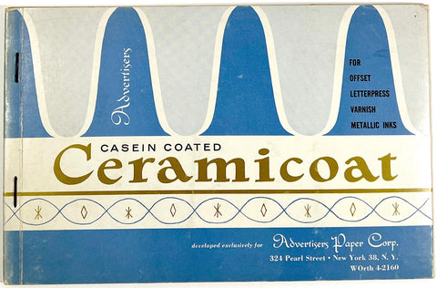 Advertisers Casein Coated Ceramicoat (paper sample book)
