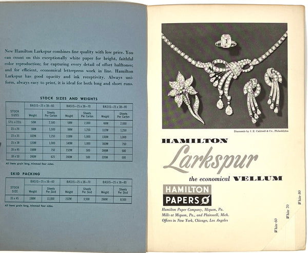 Hamilton Larkspur: The Economical Vellum (paper sample book)