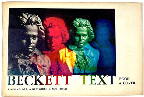 Beckett Text Book & Cover (paper sample book)