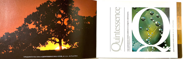 Quintessence Dull, Dull Cover, Gloss, Gloss Cover (paper sample book)