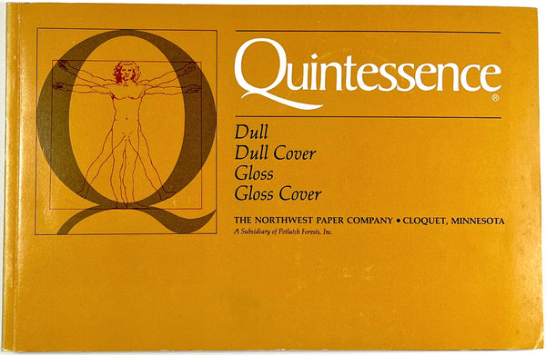 Quintessence Dull, Dull Cover, Gloss, Gloss Cover (paper sample book)