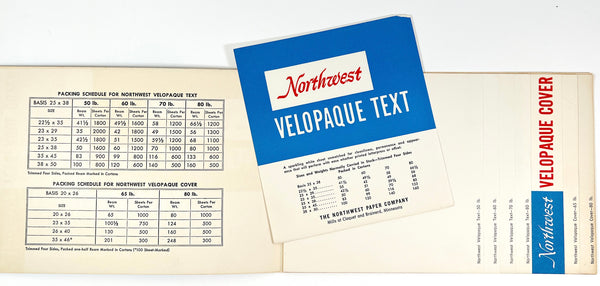 Northwest Velopaque Text / Velopaque Cover (paper sample book)