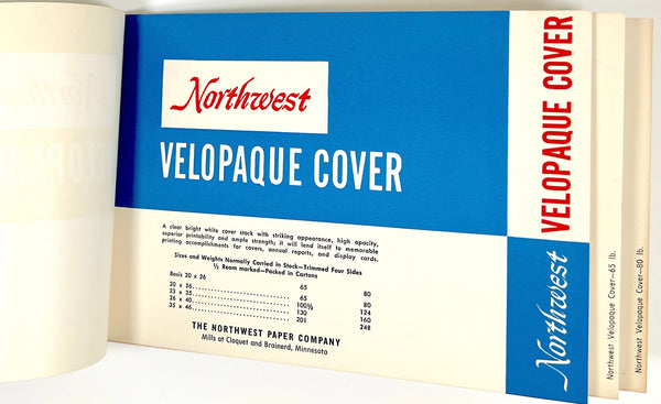 Northwest Velopaque Text / Velopaque Cover (paper sample book)