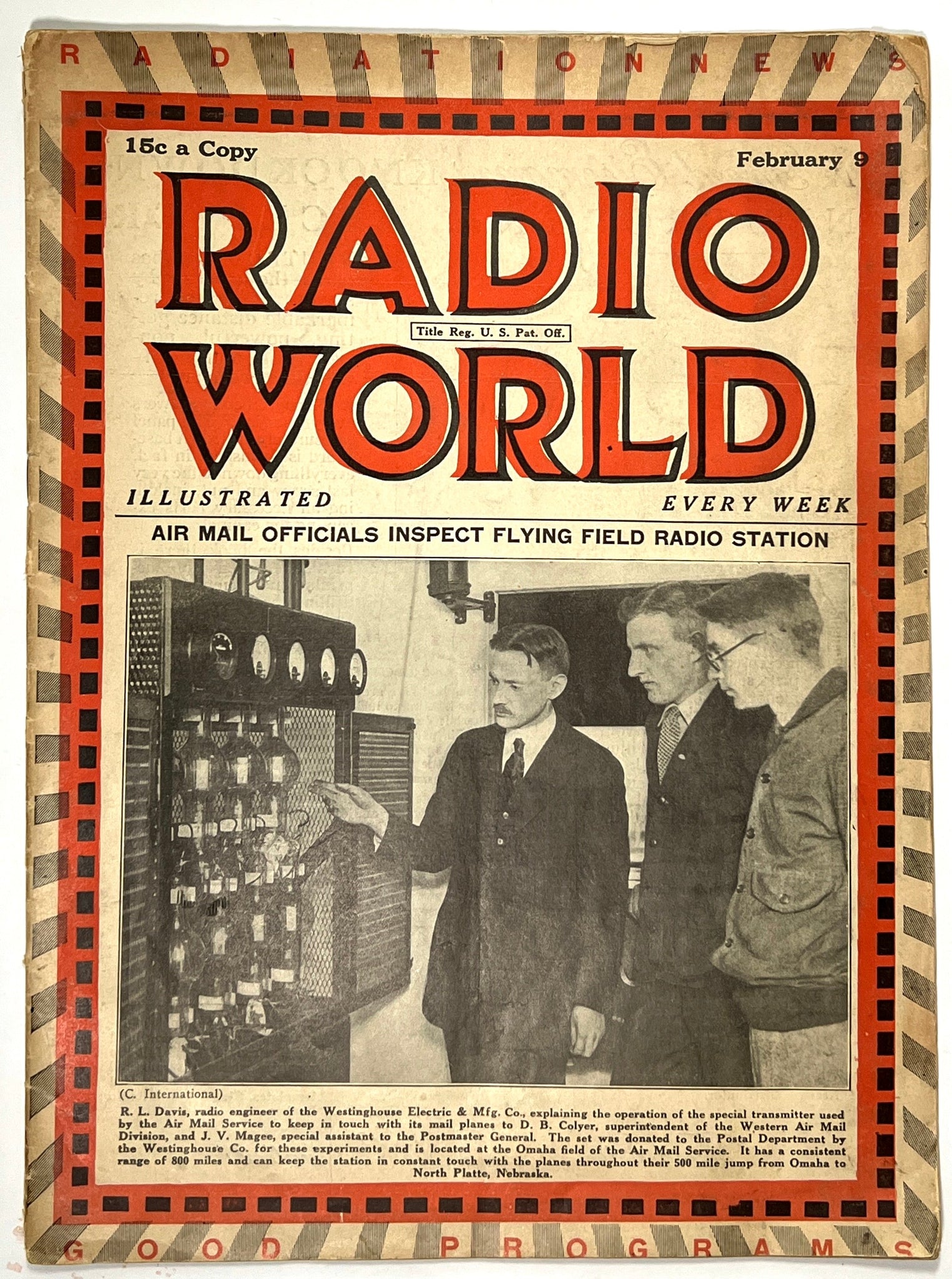 Radio World - Volume Four (Vol. IV, No. 20. Whole No. 98. February 9, 1924)