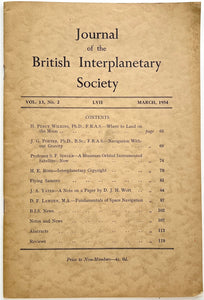Journal of the British Interplanetary Society LVII. Vol. 13, No. 2. March, 1954