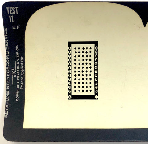 Keystone Telebinocular Tests of Visual Efficiency #11, DB-6D: A Test for Stereopsis
