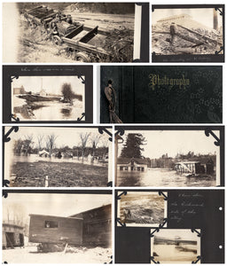 A well-articulated album of 41 photographs of the 1927 Great Vermont Flood Disaster