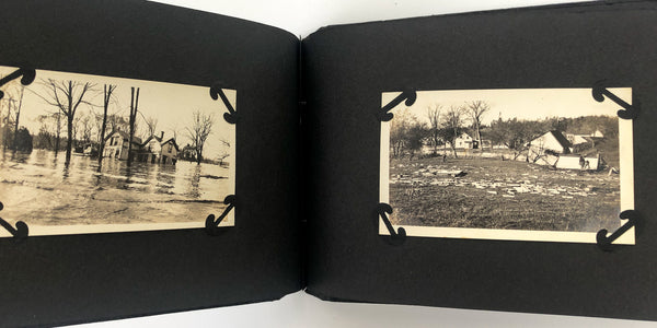 A well-articulated album of 41 photographs of the 1927 Great Vermont Flood Disaster